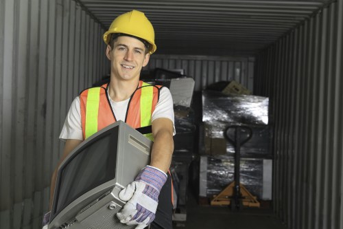 Experienced clearance professionals handling office items